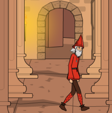 Comic strip of Rincewind's pre-emptive karma thoughts.